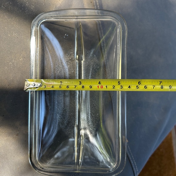 Vintage Westinghouse domed glass lid with fin; for loaf / meatloaf pan - Picture 7 of 8